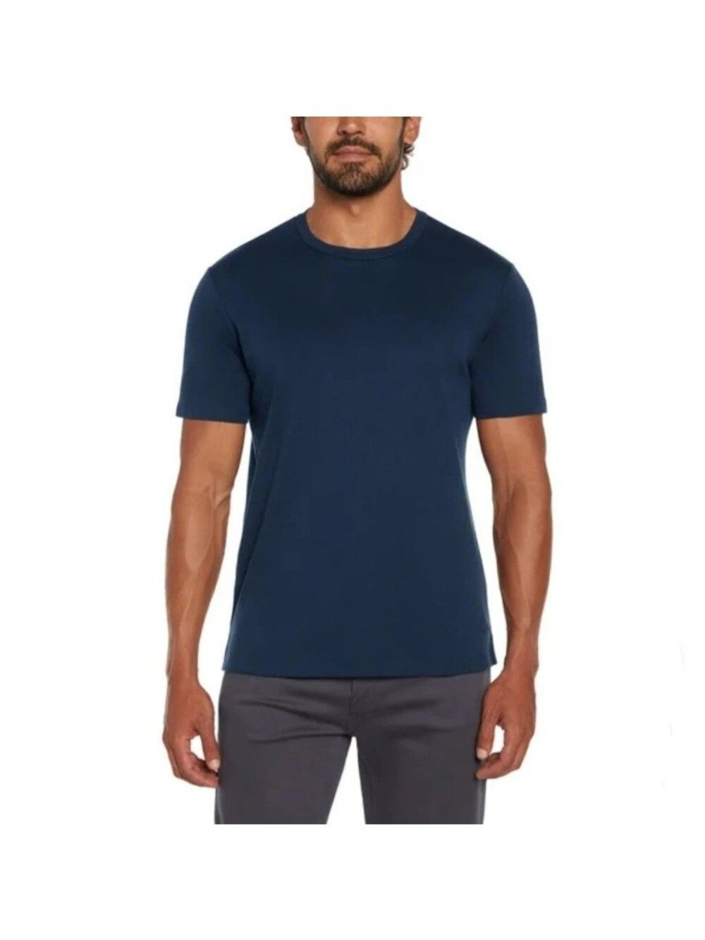 NWOT Banana Republic Men's M Navy Blue Luxe Touch Performance Tee